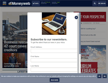 Tablet Screenshot of moneyweb.co.za